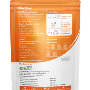 CleanServe Drain Cleaner – Microbial Drain Cleaning Solution for Grease and Organic Deposits – 250g - Image 2