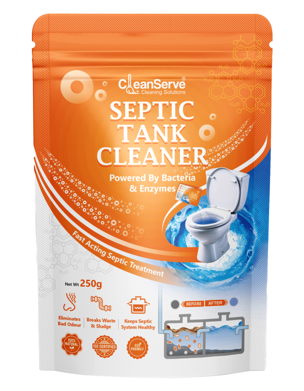 CleanServe Drain Cleaner – Microbial Drain Cleaning Solution for Grease and Organic Deposits – 250g
